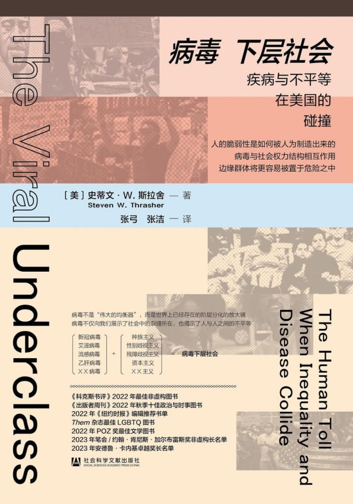 病毒下层社会：疾病与不平等在美国的碰撞 图书封面